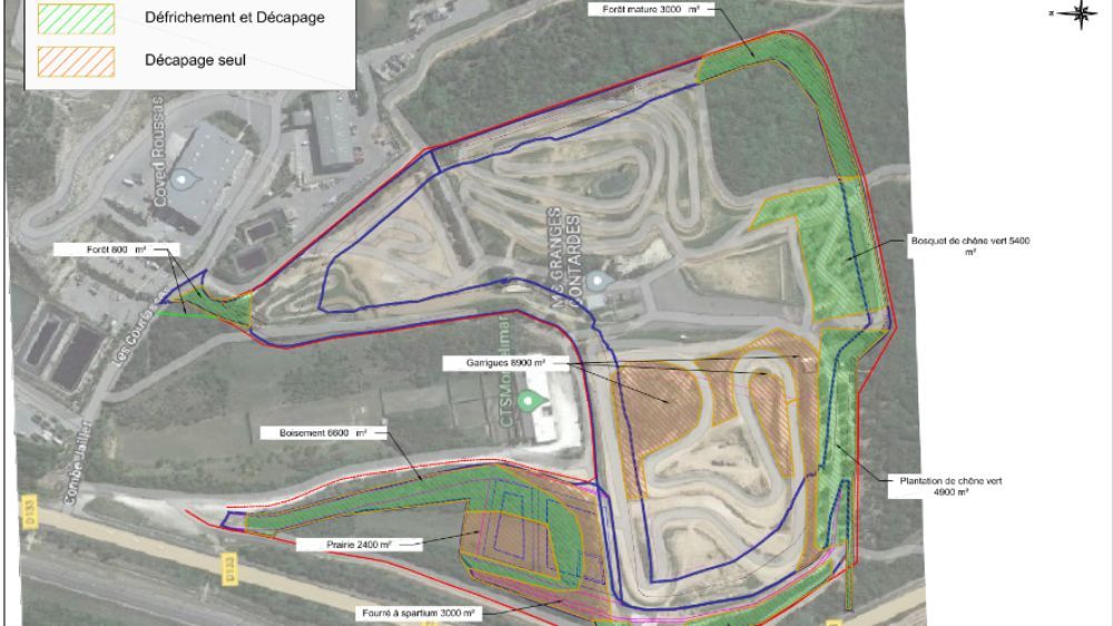 Valence - La coved - plan défrichement