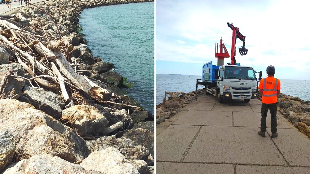 Montpellier - évacuation des embâcles à Valras-Plage.jpg