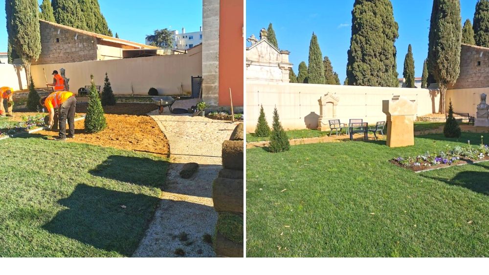 Narbonne - réaménagement du parvis d'entrée du cimetière vieux à Béziers 2.jpg